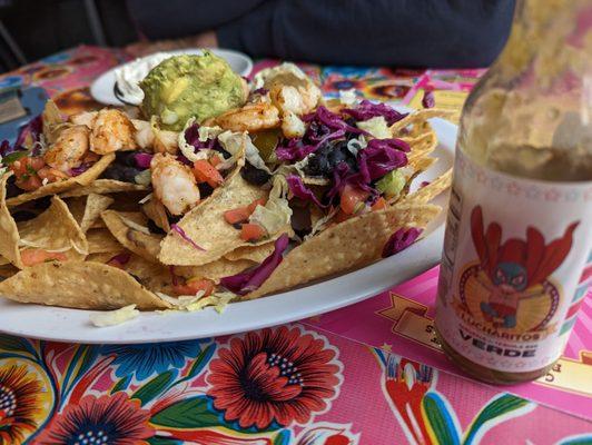 Shrimp nachos - good but the veggie nachos are way better