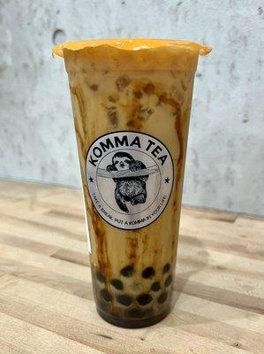 Brown Sugar Milk Tea with Honey Boba