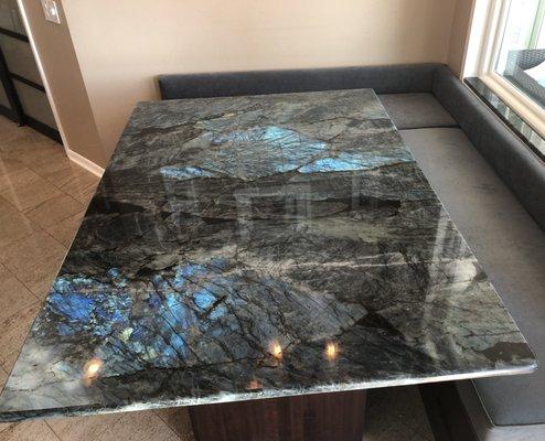 Lemurian Blue Quartzite table