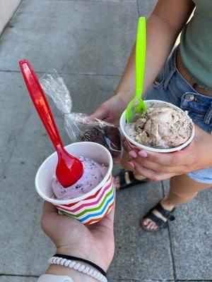 Ice cream and candy