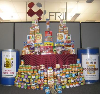 Front Range Internet, Inc. participates in the Larimer County Food Drive every year.