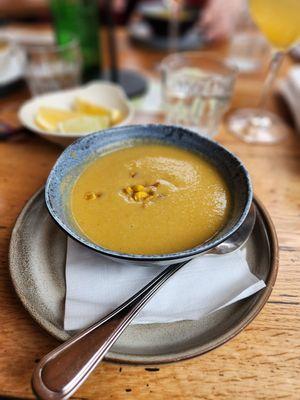 Soup du jour: delicious corn soup