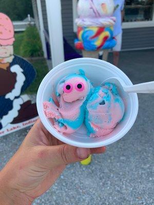 Cotton candy ice cream