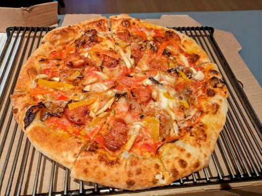 Smokehouse Pizza - great flavors and crispy crust!!