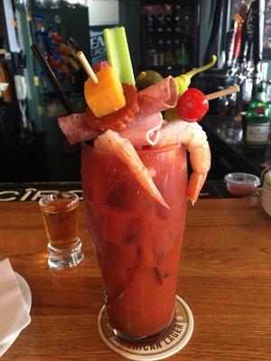 Sunday Special- Bloody Mary's that are more like lunch then your typical "Boring Bloody Mary"-Amazing!