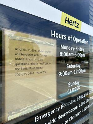 Hertz Car Rental - Ukiah - South State Street HLE