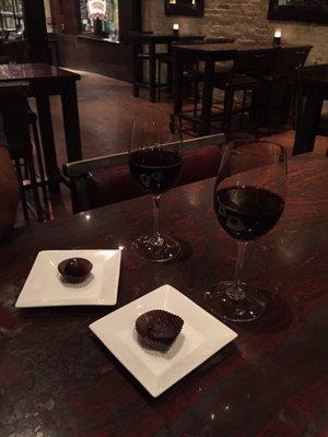 Wine and chocolates