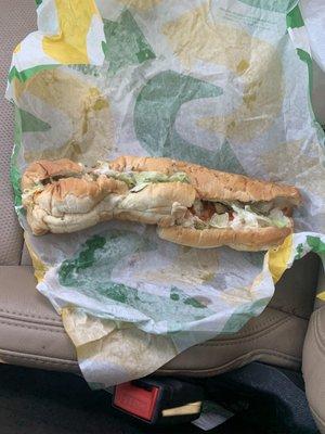 Subway sandwich from Burtonsville subway