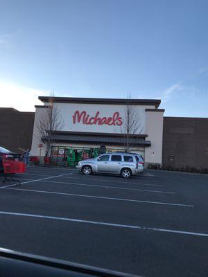 View from the parking lot facing West