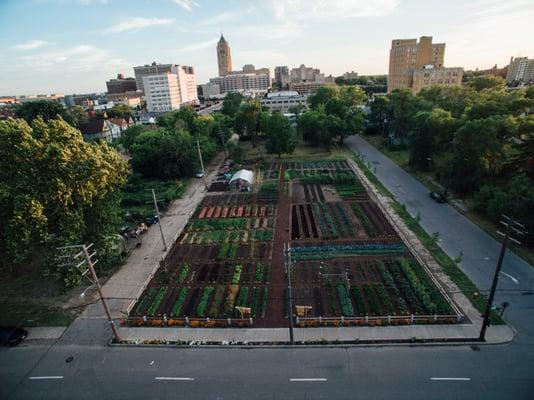 Urban Farm at 7432 Brush St. Detroit, MI 48202
 Home of the Michigan Urban Farming Initiative