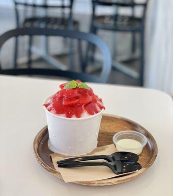 Strawberry Bingsoo ($11)