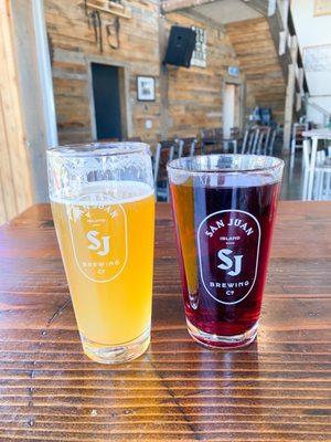 IPA and Blueberry Cider