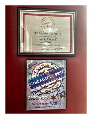 Chicago's Best & Check,Please! Recommend!  Quick Nice Service Great Food! Perfecto!