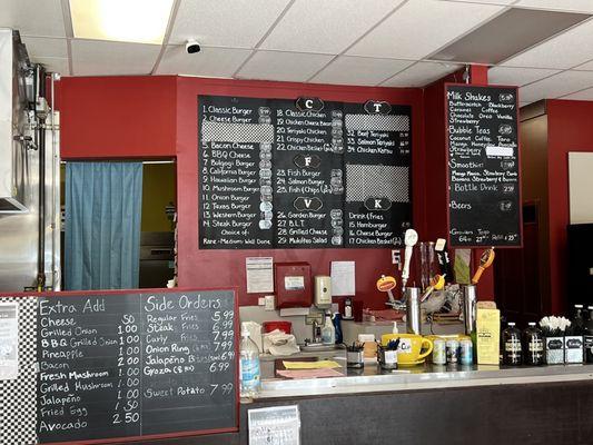 Menu & Front counter