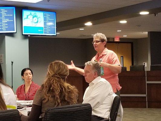 Chris, the Director of Training and Exercises, presenting at Covered California Training.