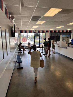 What happened to the tables inside of your store??? It's hot outside we wanted to enjoy our purchase