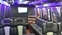 inside of Party bus