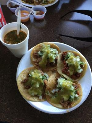 Best birria tacos around. So good!