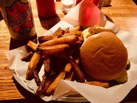 Burger...fries...free beer...what are you waiting for??