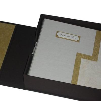 wedding album and guest book set