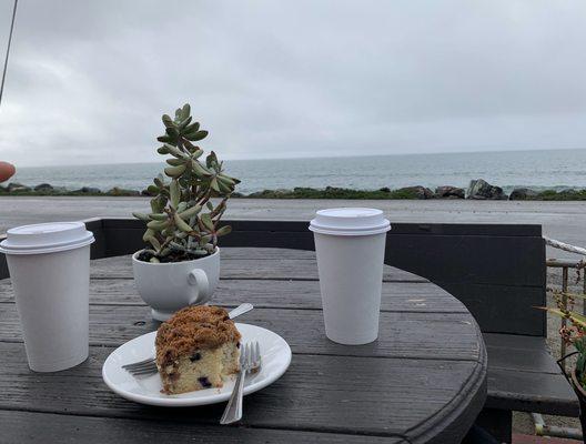 Coffee and the ocean