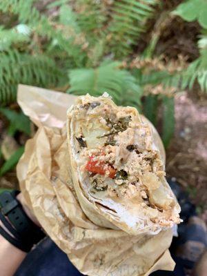 Vegan breakfast burrito