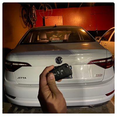 A Beautiful 2019 VW Jetta New Smart Key Made!!!!