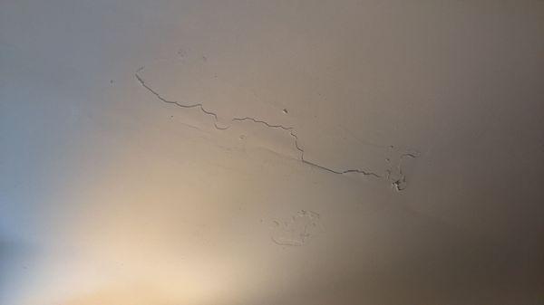 Cracks in ceiling