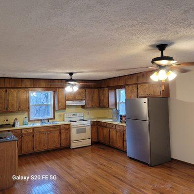 Refinish hardwood flooring