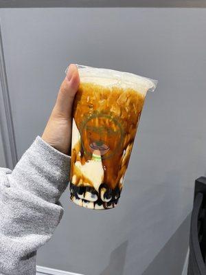 Tiger Milk Tea (small size), the best milk tea I've tried around town!