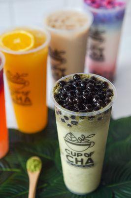 Make your own: Matcha Smoothie with Boba