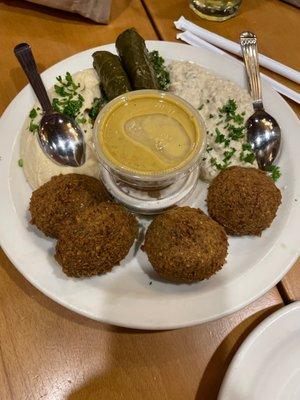 Vegetarian appetizer platter