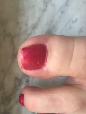 The worst manicure I've ever had!