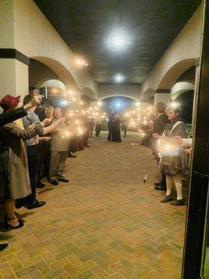 Wedding Sparkler Send Off