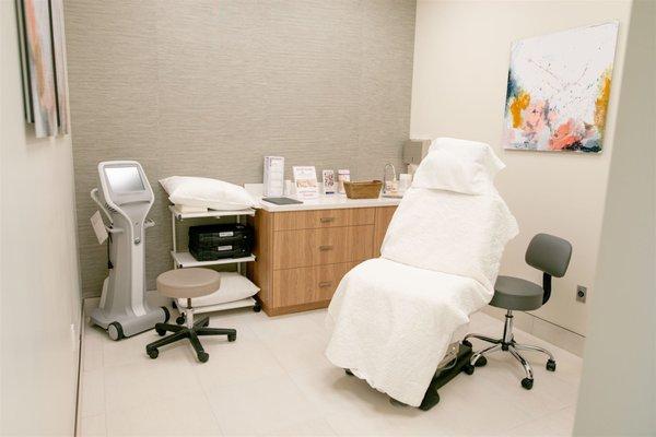 Treatment room at Aesthetica Medical Spa