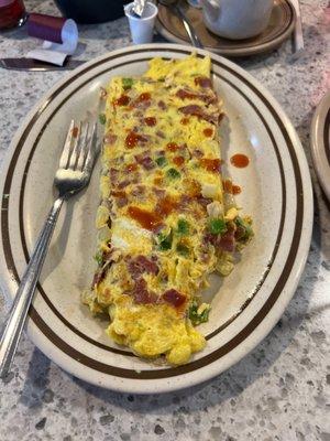 Corned beef omelette