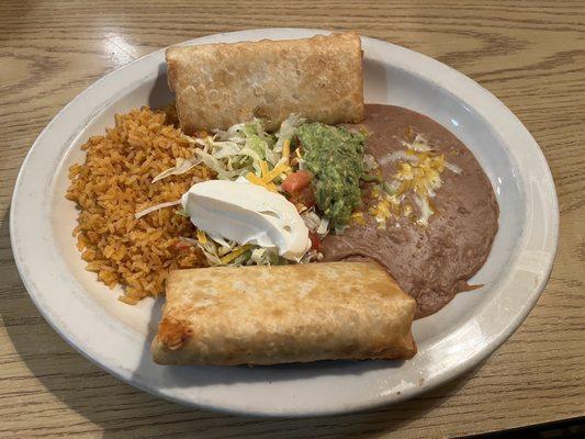 Combo - two chimichangas