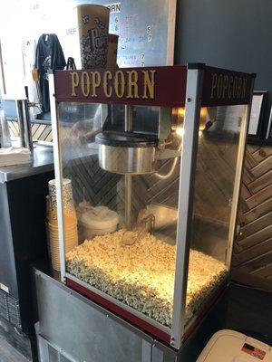 Oh the smell and taste of freshly popped pop corn.