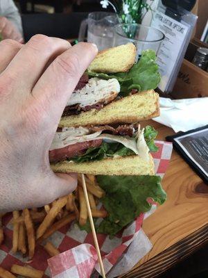 My huge turkey club