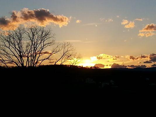 Every day the DeMello's arrange for a beautiful Shenandoah Valley sunset at the Winery