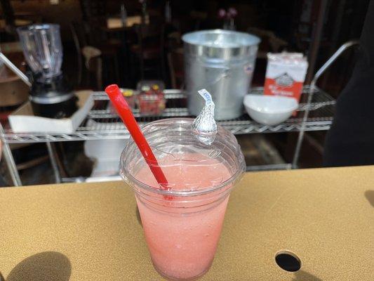 Strawberry champagne slushy!!