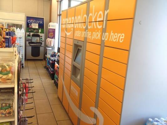 Amazon locker to receive and send packages