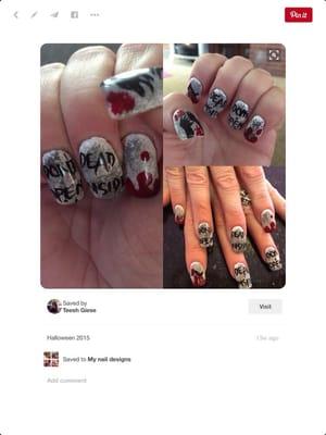 Walking Dead nails by Ivy