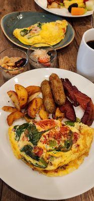 Our food selections from the breakfast buffet