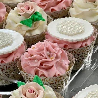 Custom Bridal Shower cupcakes | The Cake House Smithfield