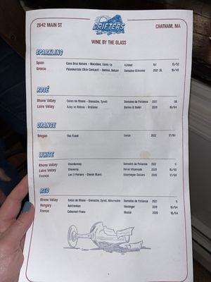 Wine Menu