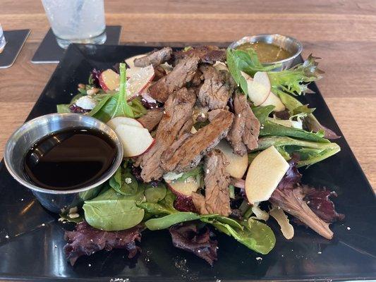 Awesome salad with steak added!!!