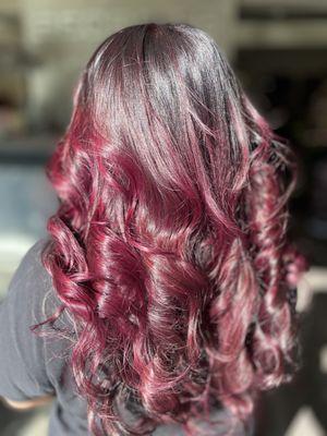 balayage red