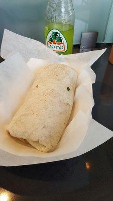 Carne asada burrito, looks boring, taste great!! I'll be back!!