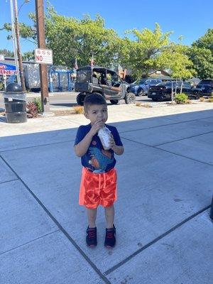 Grandson after his haircut